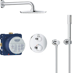 GROHE Grohtherm Perfect - Regendouche inbouw - Rainshower Cosmopolitan 21cm - Chroom