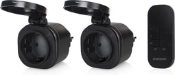Smartwares SH4-99653 Mini Buiten Schakelaarset – Plug & Connect – 2 schakelaars en afstandsbediening