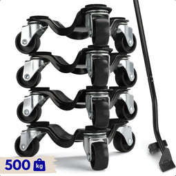 Moeve Meubelroller - Meubeltransporter - Draagvermogen 500kg - 5-delige set (4 stuks)