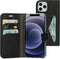 Mobiparts iPhone 12/12 Pro - Classic Wallet Case - Ruimte voor pasjes - Zwart