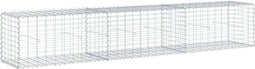 vidaXL - Schanskorf - 300x50x50 - cm - gegalvaniseerd - ijzer - zilverkleurig