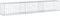 vidaXL - Schanskorf - 300x50x50 - cm - gegalvaniseerd - ijzer - zilverkleurig