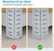 BRASQ Stellingkast - Set van 2 - Metalen Opbergrek - 180x90x40 cm - 5 lagen - 175 KG per plank - max 875 KG (2 stuks)