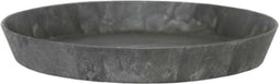 Artstone - Schotel Claire - 32x5 - Zwart - Schotel voor binnen en buiten - Milieuvriendelijk - Sterk en licht - Met drainagesysteem