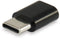 Equip 133472 - USB 2.0 type-C naar micro - 50cm - Zwart