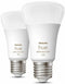 Philips Hue White en Color Ambiance - Slimme LED-lampen - 1100 Lumen - (2 stuks)