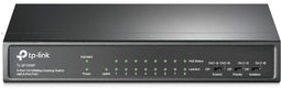TP-Link TL-SF1009P - Unmanaged Switch - 9x Ethernet 100Mbps - 8x PoE+ (802.3at) - PoE-budget 65W - 1,8Gbps