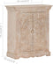 vidaXL - Dressoir - 65x30x75 - cm - massief - mangohout