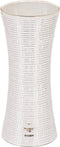 Housevitamin Vaas - BloemenVaas - Disco - Glitters - Glas - Zilver - 12,5x12,5x30cm