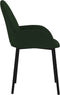 vidaXL - Eetkamerstoelen - 2 - st - fluweel - donkergroen