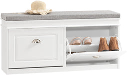 SoBuy FSR64-W - Schoenenkast - 2 kleppen - Wit 104x52x24cm