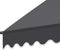 tectake® Klemluifel - Balkonluifel - Hoogte verstelbaar - UV-bestendig - Waterafstotend - Breedte 200 cm - Antraciet