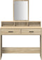vidaXL - Kaptafel - met - Lades - in - Sonoma - Eiken - - - 100x41x140 - cm