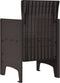vidaXL - Tuinmeubels - met - Kussens - 4 - stuks - Bruin - Poly - Rieten