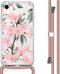 iMoshion Hoesje Geschikt voor iPhone Xr Hoesje Met Koord - iMoshion Design Hoesje met Koord - Groen / Transparant / Roze / Cherry Blossom