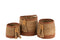 J-Line set van 3 Manden Rond - jute - naturel/bruin