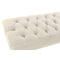 Kruk Home ESPRIT - Kruk - Polyester en Hout - Crème