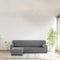 Hoes voor chaise longue met korte armleuning links Eysa THOR Donker grijs 110 x 110 x 310 cm