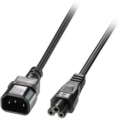 Lindy 30340 - Stroom Aansluitkabel - C14 naar C5 - 1 m - Zwart