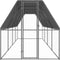 vidaXL - Kippenhok - 2x8x2 - m - gegalvaniseerd - staal