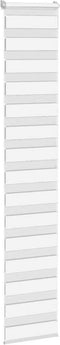 vidaXL - Zebra - rolgordijn - 40x200 - cm - stofbreedte - 35,9 - cm - polyester - wit