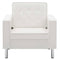 vidaXL Fauteuil kunstleer wit