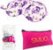 SMUG Slaapmasker met Roze Oordopjes en Opbergzakje - 100% Verduisterend - Verstelbaar Oogmasker in Satijn - Pink Tiger