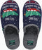 Reef X Tipsy Elves - Pantoffels heren - Imitatie lam gewatteerd voetbed - Blauw