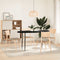 vidaXL - Tafelblad - 140x60x4 - cm - ovaal - massief - eikenhout - donkerbruin