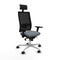 Bureaustoel met hoofdsteun Piqueras y Crespo 3D086N1 Grijs