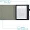 iMoshion Ereader Cover / Hoesje Geschikt voor Amazon Kindle Oasis 3 - iMoshion Vegan Leather Bookcase - Zwart