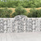 vidaXL - Schanskorven - 8 - st - gewelfd - 200x30x100/120 - cm - ijzer