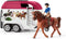 schleich HORSE CLUB Speelfigurenset - Avontuur met auto en paardentrailer - Kinderspeelgoed voor Jongens en Meisjes - 5 tot 12 jaar - 18 Onderdelen - 42535