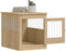 vidaXL - Hondenbench - 64,5x80x71 - cm - bewerkt - hout - sonoma - eikenkleurig
