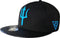 Capiche® Snapback Pet Heren – Nyx – Zwart & Zwart Kunstleer – Verstelbaar met Druksluiting – Sportcap – Baseball Cap – Mannen Cap – Griekse Mythologie