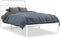 vidaXL - Bedframe - met - hoofdbord - metaal - wit - 100x200 - cm