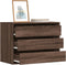 vidaXL - Ladekast - 80x41x58 - cm - bewerkt - hout - bruin - eikenkleurig