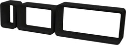Duraline Kubusset Ronde Hoeken- Zwart gelakt - MDF - 18mm 60x30x15cm - Set van 3
