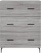 vidaXL - Dressoir - 69,5x34x90 - cm - bewerkt - hout - grijs - sonoma - eikenkleurig