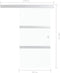 vidaXL - Schuifdeur - 90x212 - cm - ESG-glas - en - aluminium - zilverkleurig
