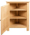 vidaXL - Hoekkast - 59x45x80 - cm - massief - eikenhout