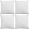 vidaXL - Kussenhoezen - linnen - look - 50 - x - 50 - cm - antraciet - 4 - stuks