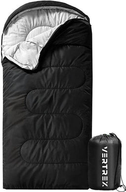 Vertrex Tri-Season Adventure Mummy Slaapzak - Dekenmodel - Waterafstotend en ademend - Zwart