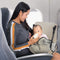 Deryan AirTraveller - Vliegtuigbedje met reiskussen - Compact en lichtgewicht - Cream