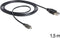 Delock 83272 - USB 2.0 type A naar Micro-B - Data- en laadkabel met LED indicator - Zwart - 1,5 m