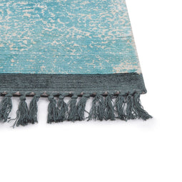 AKARSU - Vloerkleed - Blauw - 80 x 150 cm - Viscose