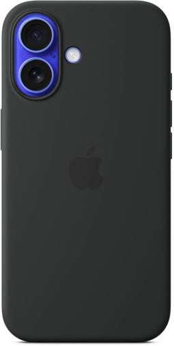 Apple Silicone Back Cover - iPhone 16 - MagSafe - Zwart