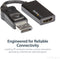 Startech.com DP2HD4K60S - DisplayPort naar HDMI adapter - UHD 4K 60Hz - Zwart