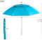 Aktive Opvouwbare Strandparasol Met Uv50-bescherming 200 Cm Blauw