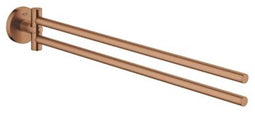 GROHE Essentials - Handdoekhouder - 45cm - dubbel draaibaar - warm sunset geborsteld